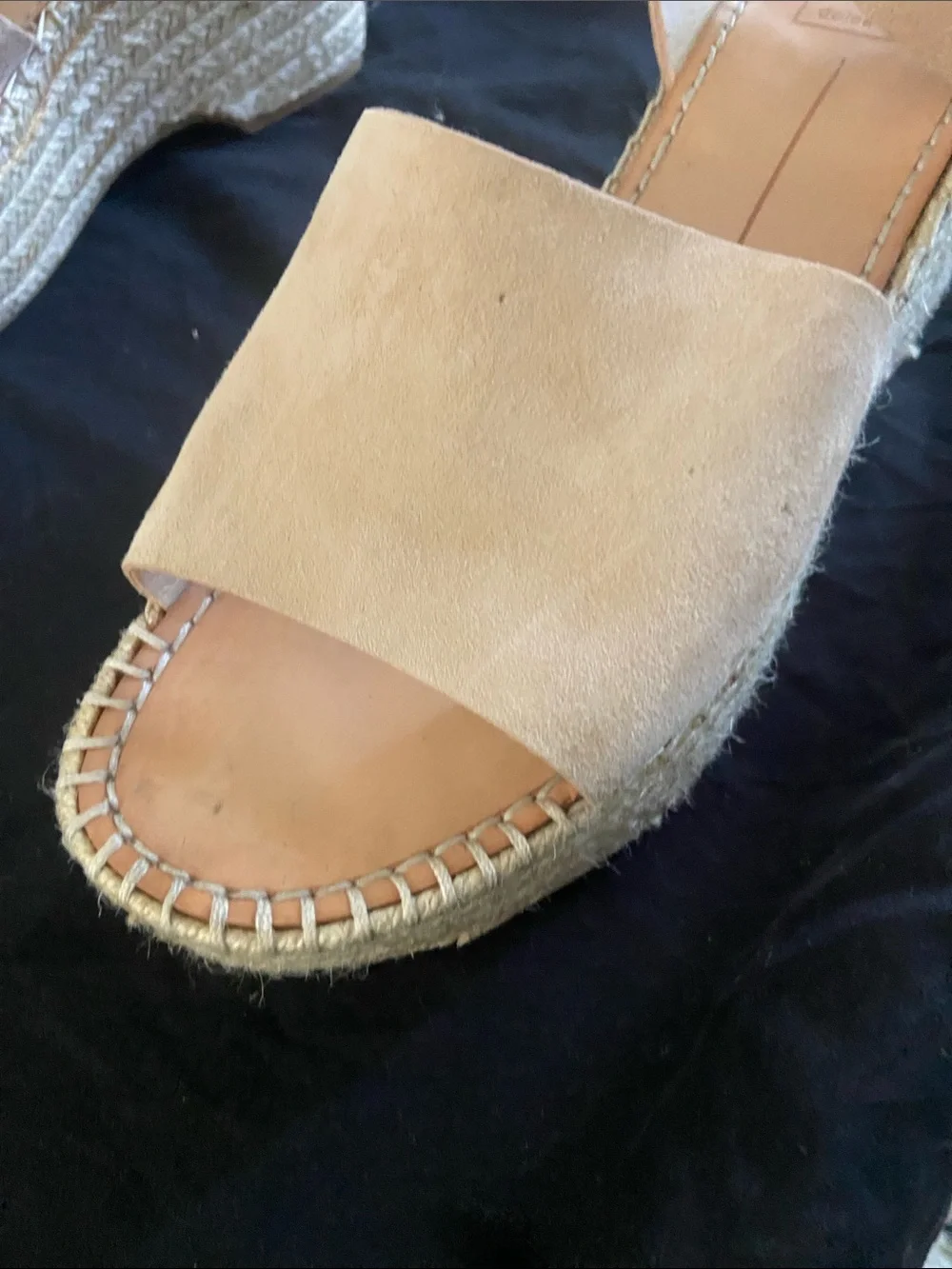 Dolce Vita Ankle-Strap Espadrille Sandals in Light Beige